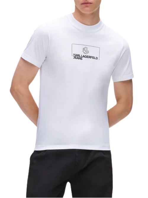 T-shirt in cotone con logo Karl Lagerfeld jeans | A4M17020100